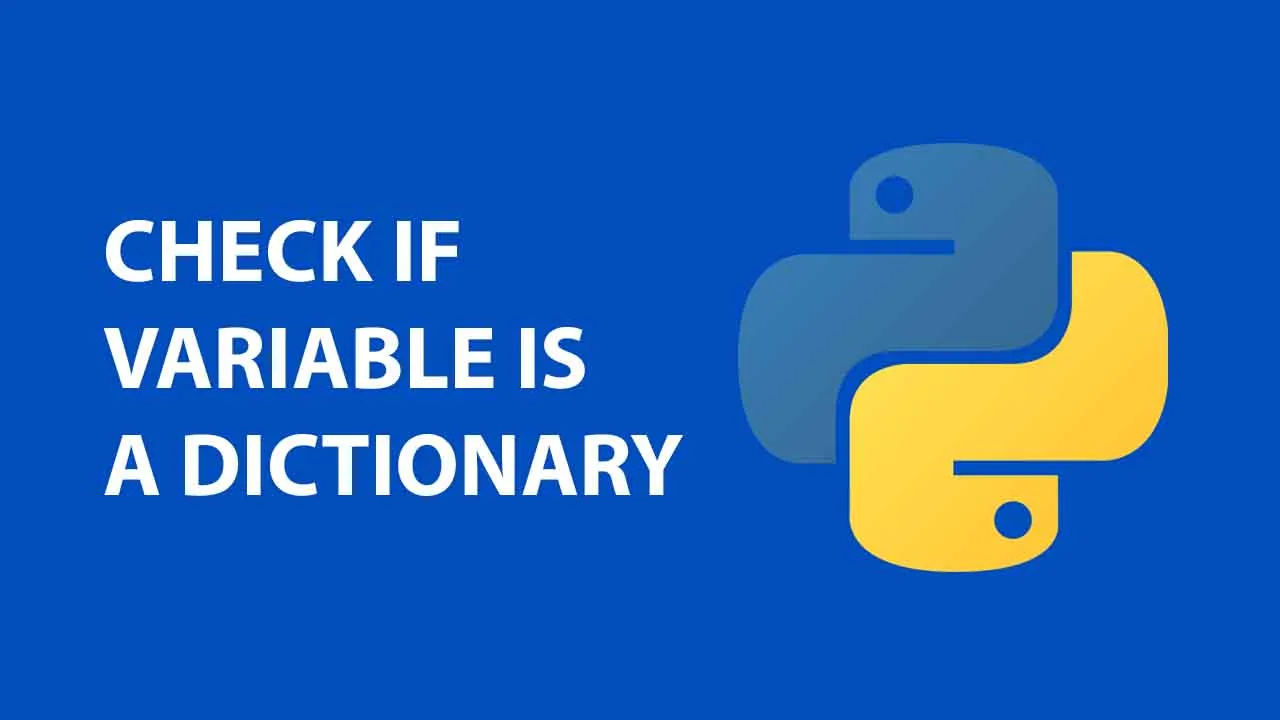 Python check if variable is a dictionary