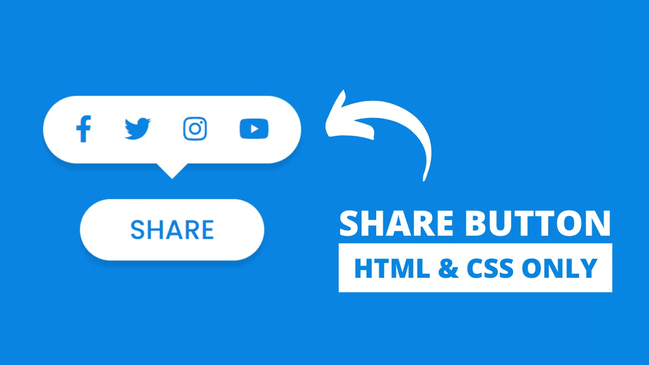 Share Button Tooltip using HTML & CSS [CheckBox]