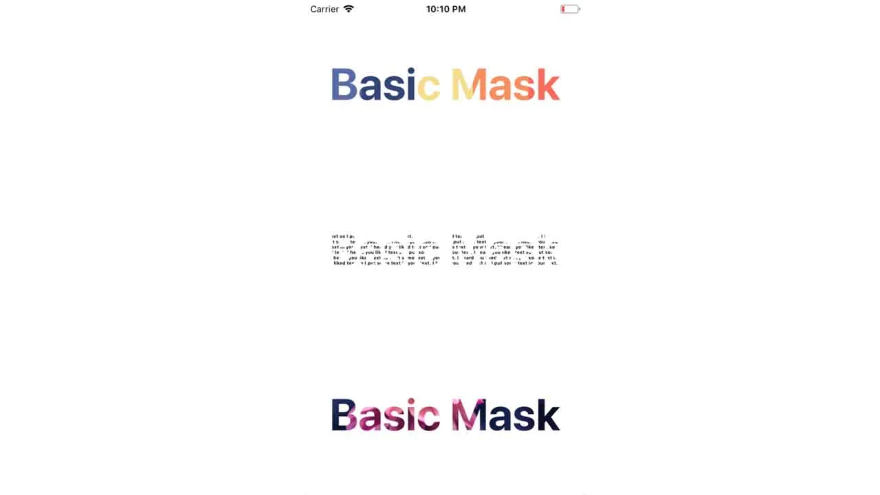 React Native Masked View Library