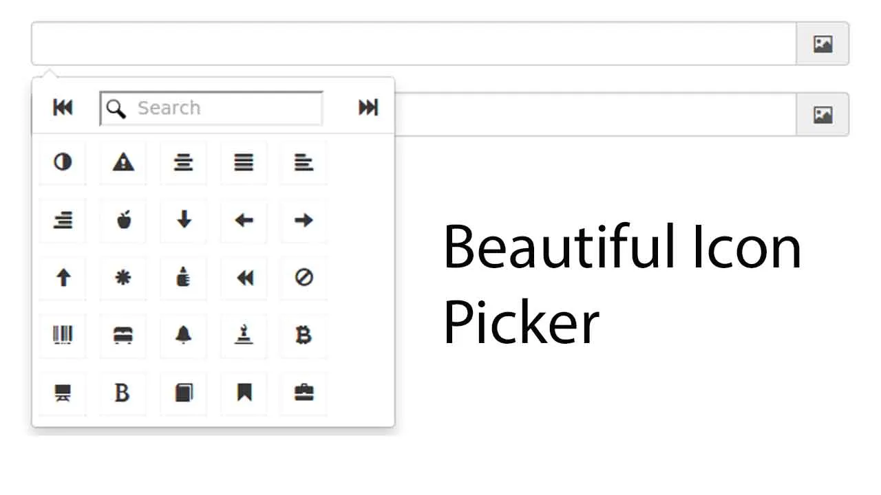 Beautiful Icon Picker In JavaScript