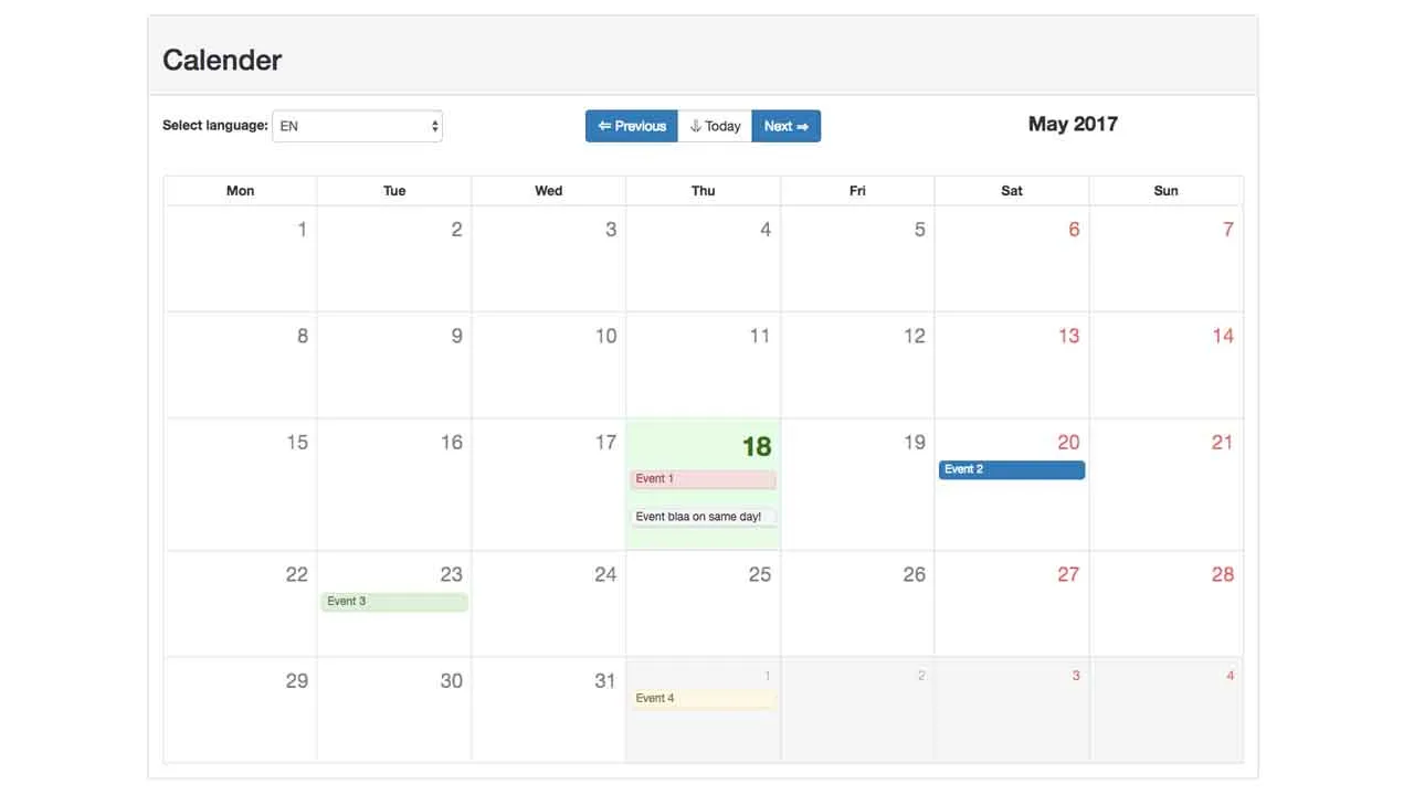 VueJS and Beauty of Twitter Bootstraps to Create A Powerful Calendar App