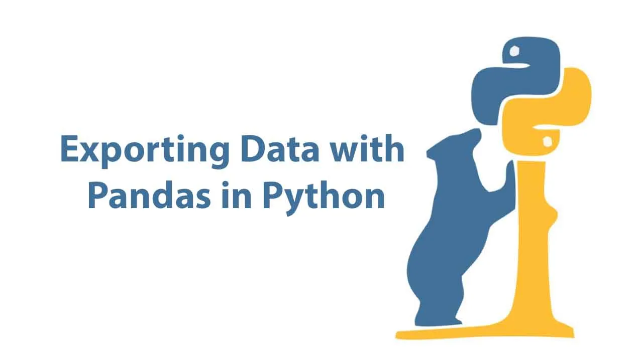Exporting Data with Pandas in Python