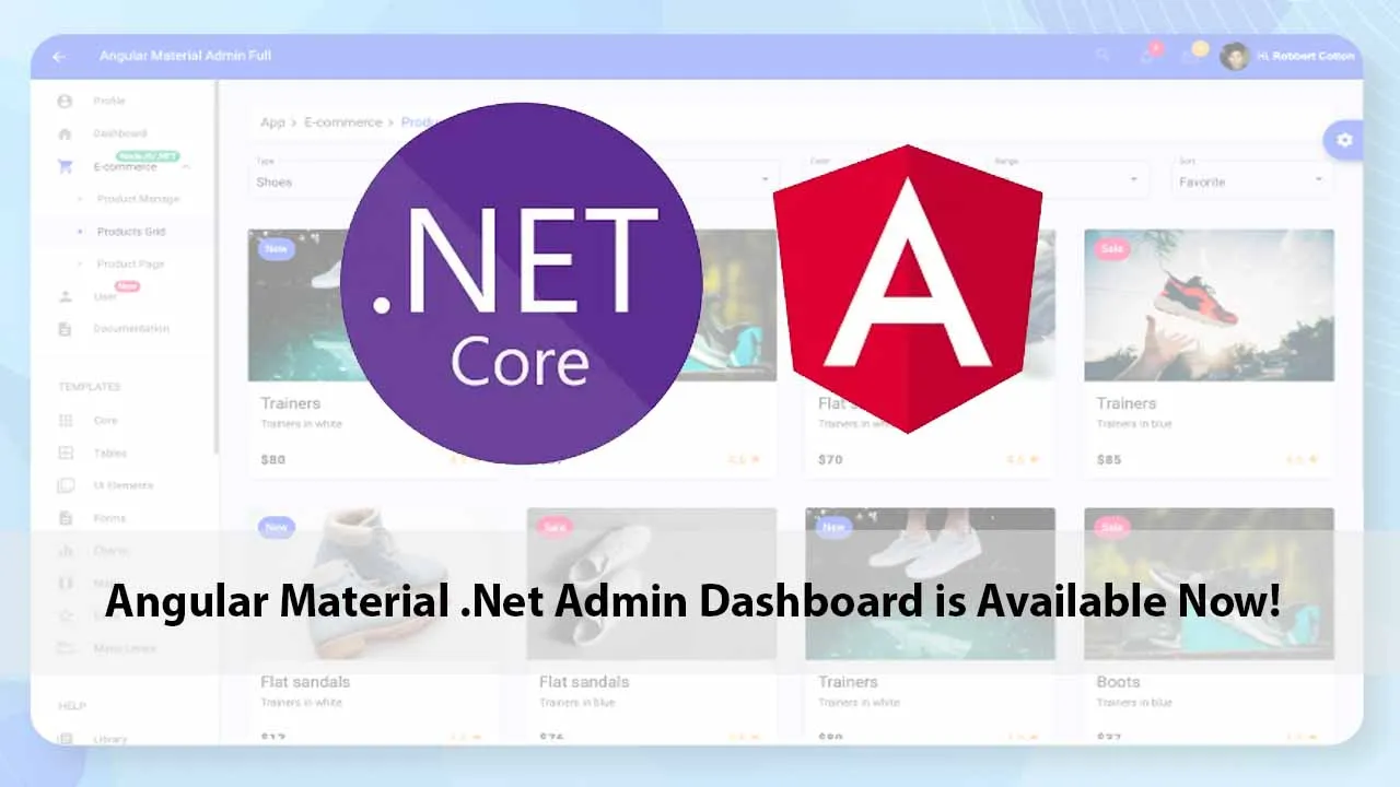 Angular Material .Net Admin Dashboard is Available Now!