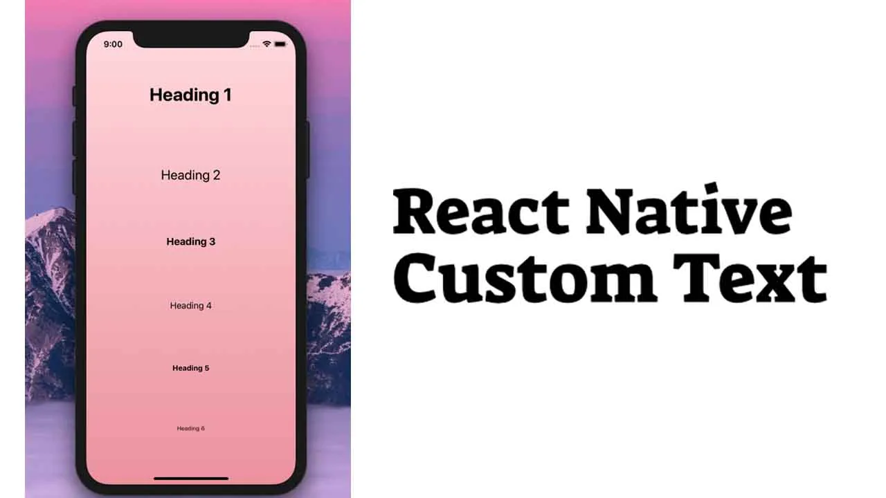 React Native Custom Text Library