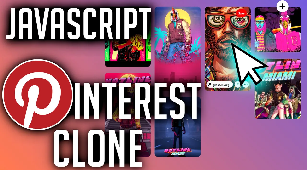 Create A Pinterest Clone with HTML, CSS, & JavaScript
