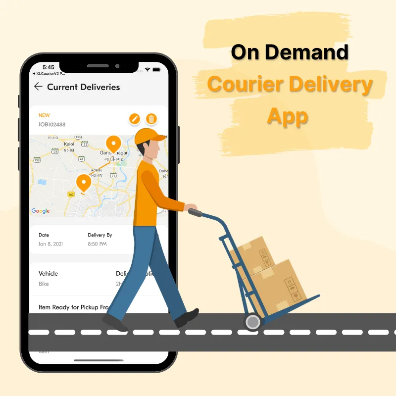 Courier Delivery App Development Services, Uber for Courier App