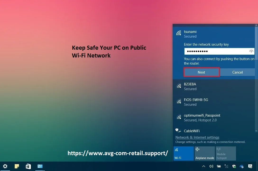 How You Can Protect Your Window 10 Device on Public Wi-Fi? - www.avg.com/retail