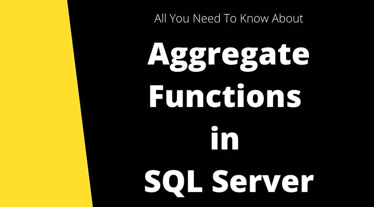 Aggregate Functions in SQL Server