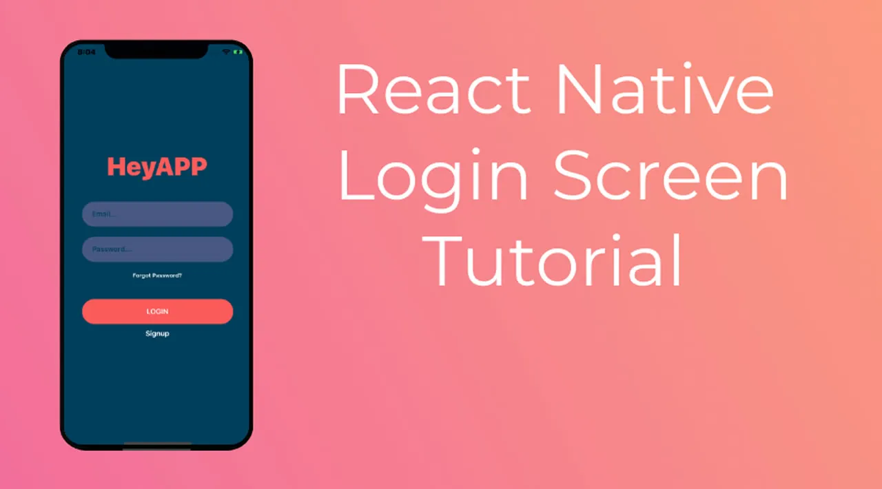 Simple Login Template for React Native 
