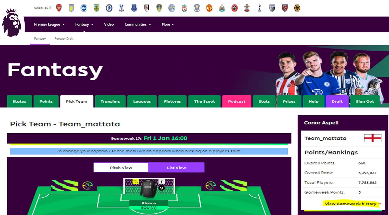 Automatically Manage Your Fantasy Premier League Team with Python, FPL,  Pandas, Docker