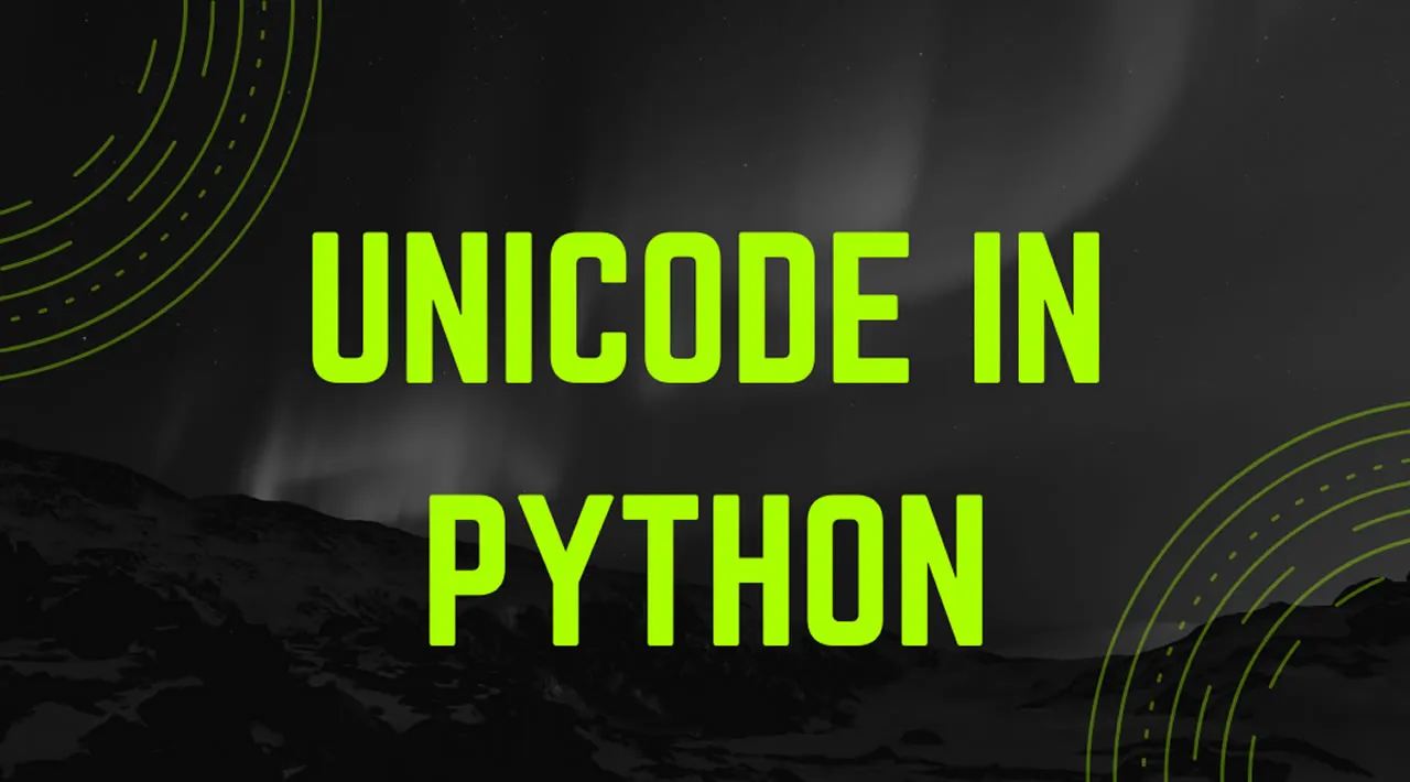 Unicode in Python