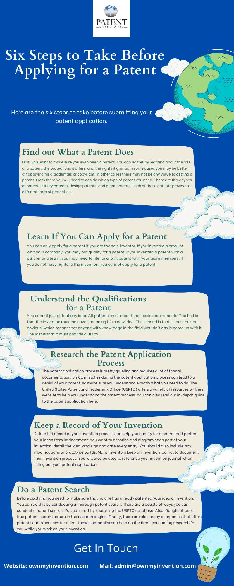 Six Steps to Take Before Applying for a Patent