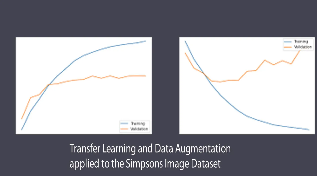 Transfer Learning and Data Augmentation applied to the Simpsons Image Dataset