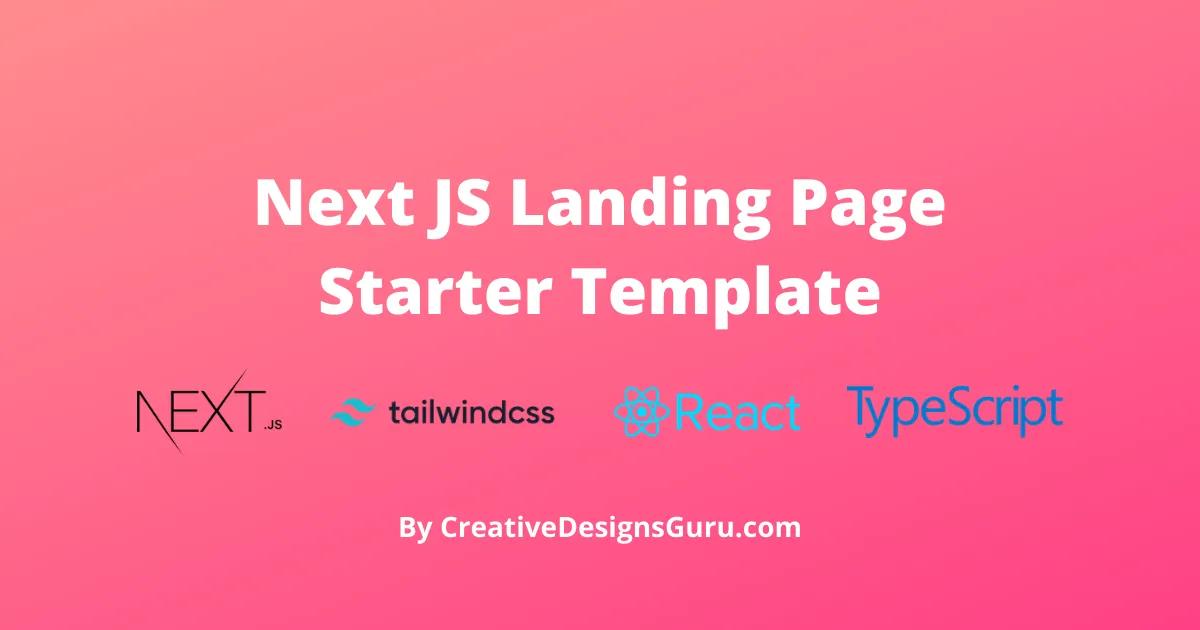 Free NextJS Landing Page Template with Tailwind CSS [Open Sourced]