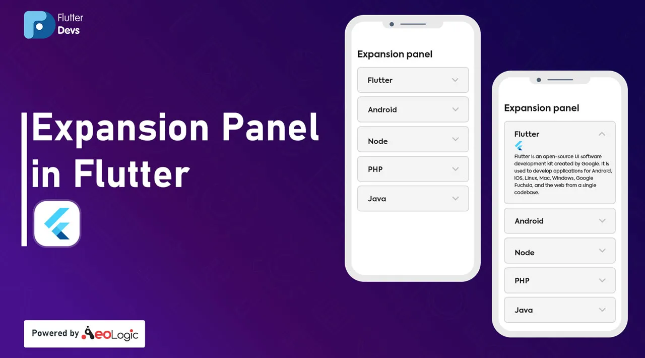 Expansion Panel Widget In Flutter