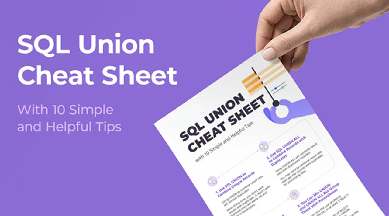 SQL UNION Cheat Sheet with 10 Easy and Useful Tips