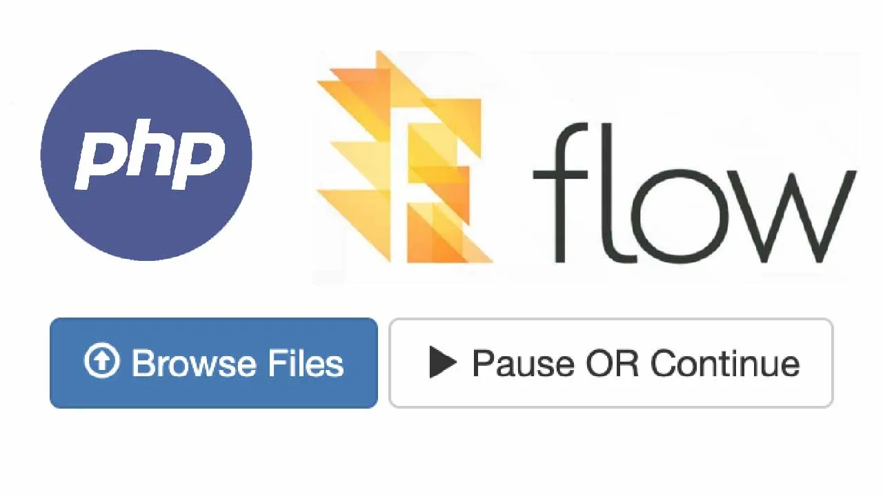 Plain PHP Resumable Large File Uploads in Chunks using Flowjs