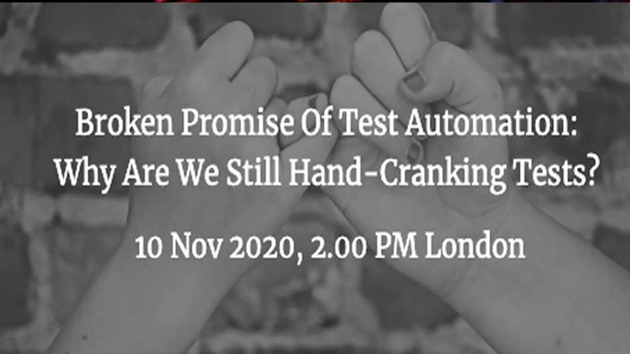 The Broken Promise of Test Automation: Why Are We Still Hand-Cranking Tests?