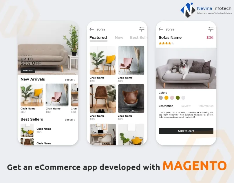 Get an eCommerce app developed with MAGENTO