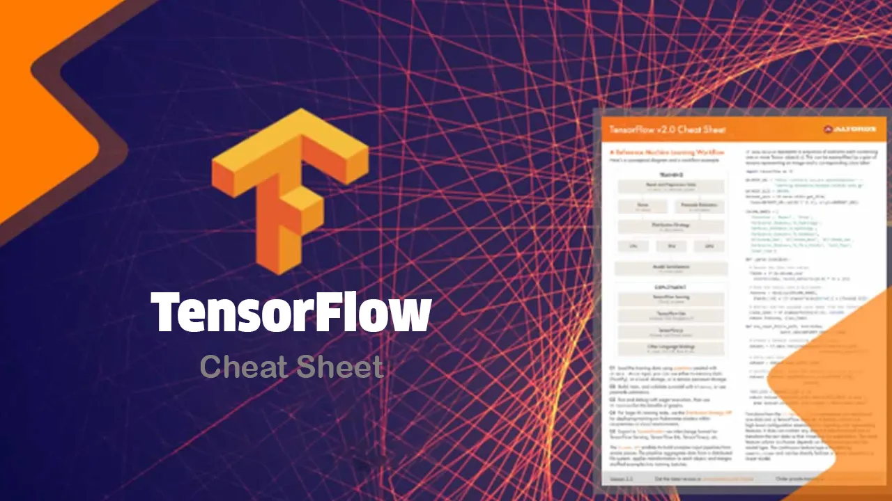 TensorFlow Cheat Sheet: Why TensorFlow, Function & Tools, 