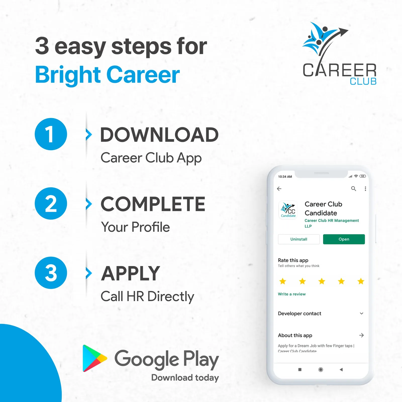 Search Jobs or Hire Employee with Career Club | Post free jobs
