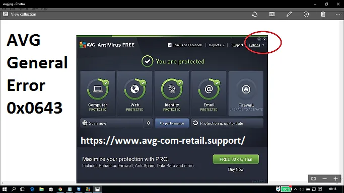 How To Resolve AVG General Error Code 0x0643? - www.avg.com/retail