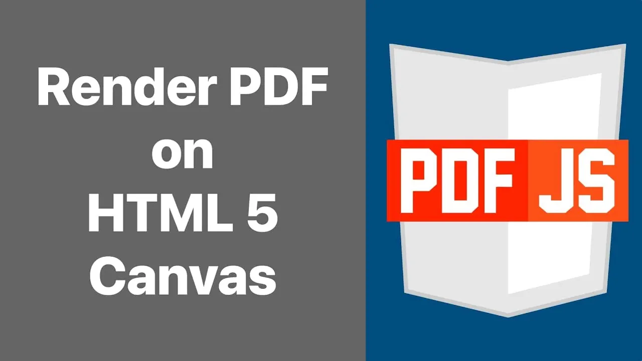 How to render PDF files on HTML 5 Canvas using PDF JS