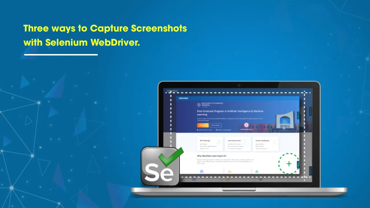 Three ways to Capture Screenshots with Selenium WebDriver.