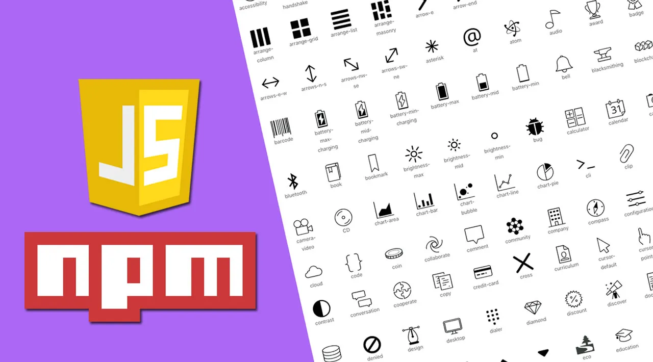 How to Create JavaScript Icon Library using Node Package Manager (NPM)