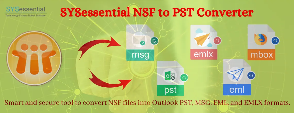 NSF to PST Converter pour passer intelligemment de Lotus Notes à Outlook