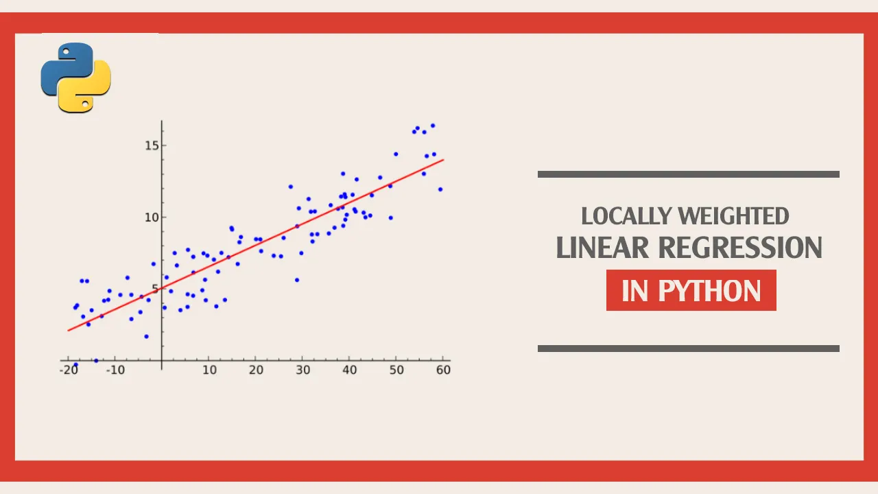 Locally Weighted Linear Regression in Python