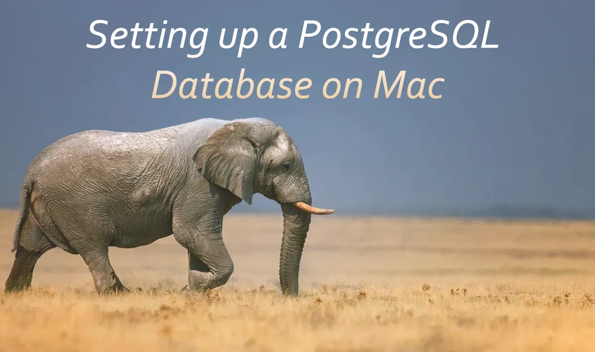 Setting up a PostgreSQL Database on Mac