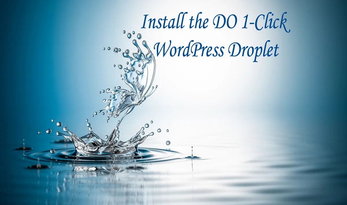 How to Install the DO 1-Click WordPress Droplet 