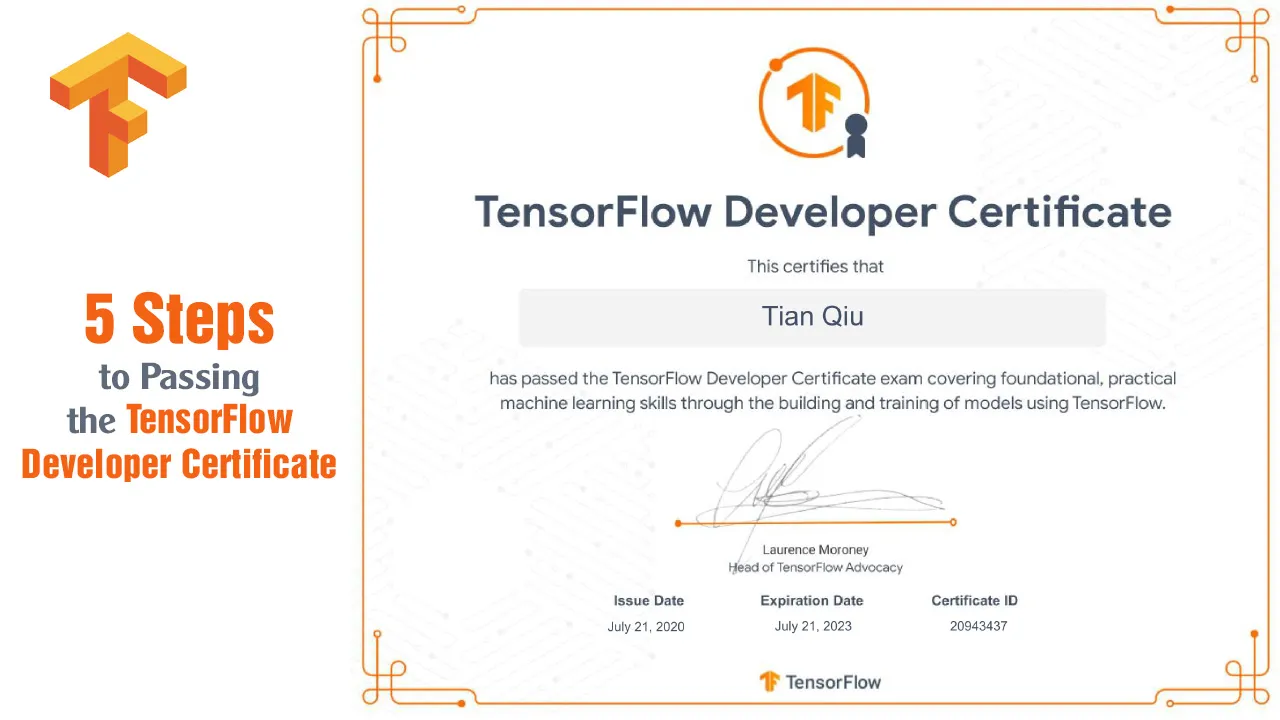5 Steps to Passing the TensorFlow Developer Certificate