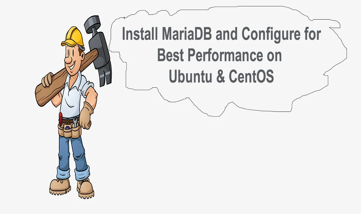 On Ubuntu and CentOS, how do you install MariaDB and set it up for optimal performance?