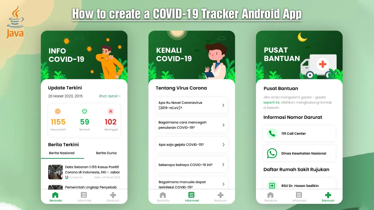 How to create a COVID-19 Tracker Android App