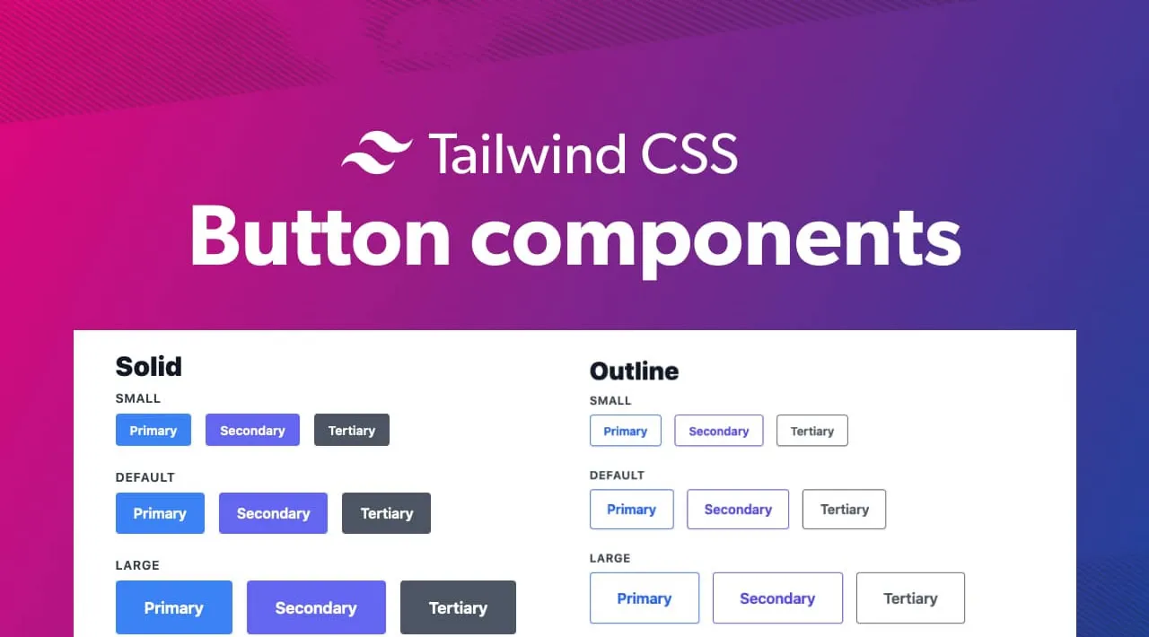 Tailwind CSS Button Components built with Vite, Vue, and Tailwind JIT
