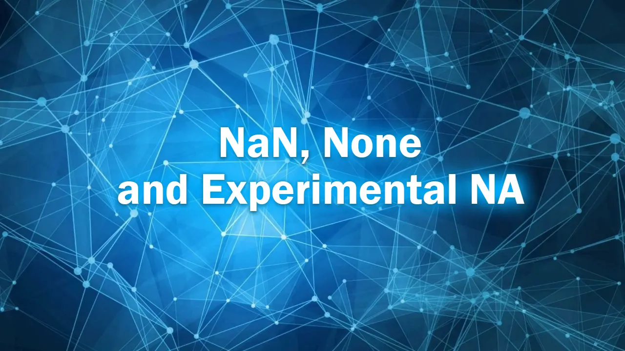 NaN, None and Experimental NA