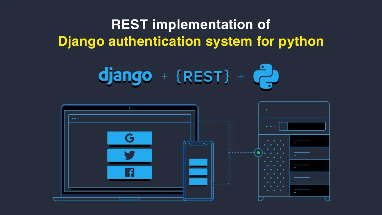 REST Implementation Of Django Authentication System for Python