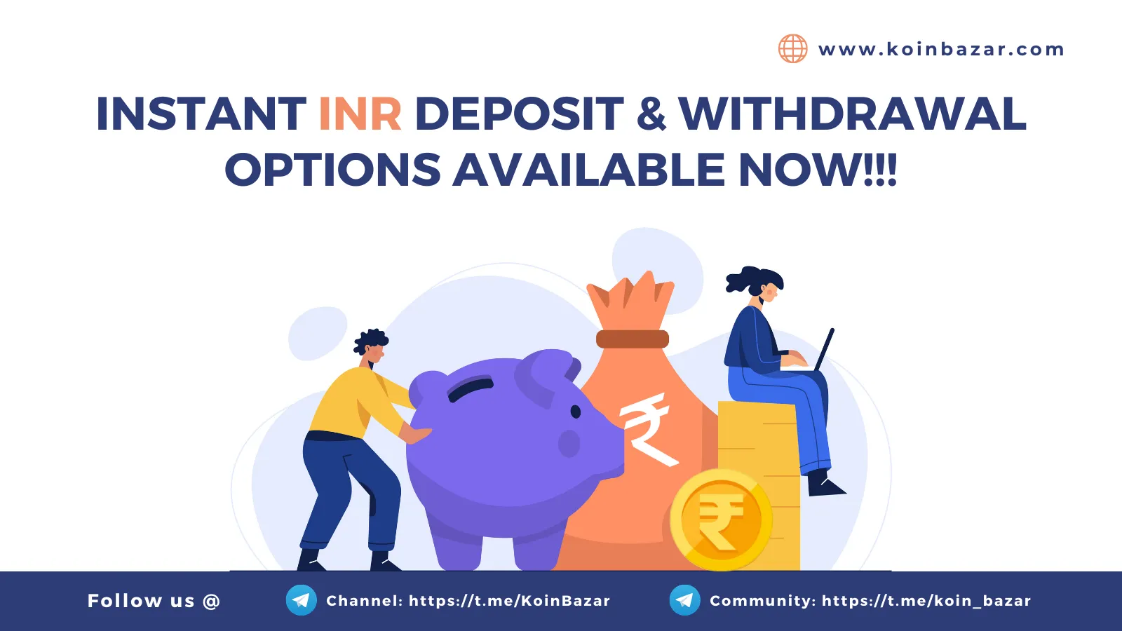 Koinbazar Launches Instant INR Deposit and Withdrawal 