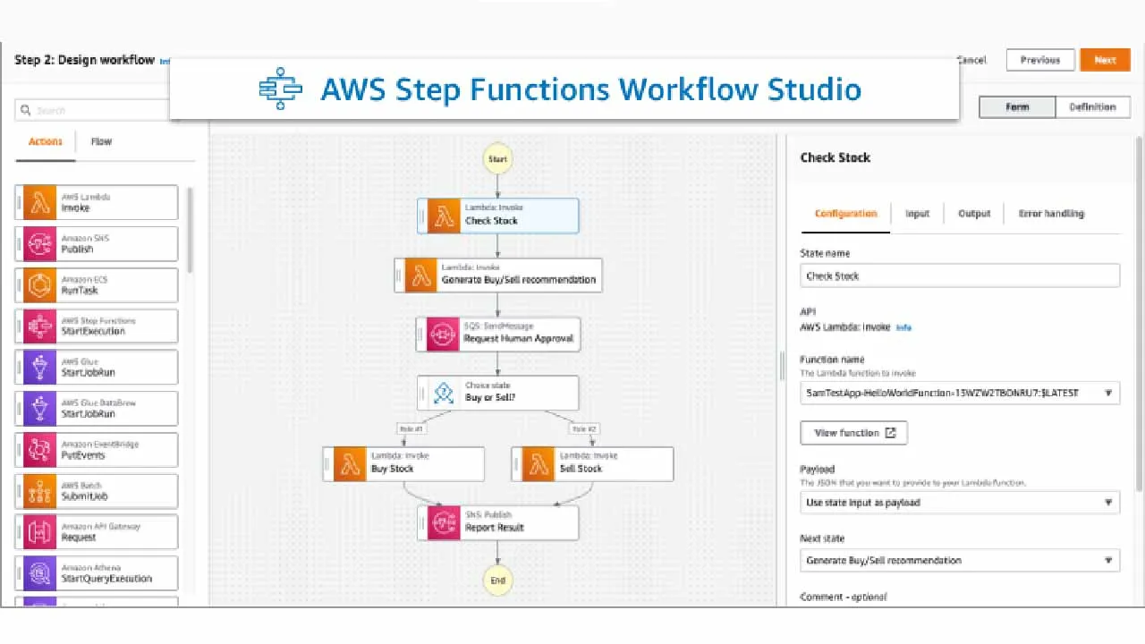 AWS Introduces a New Workflow Studio for AWS Step Functions 