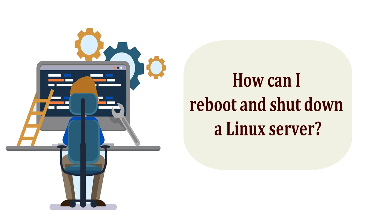 How can I reboot and shut down a Linux server?