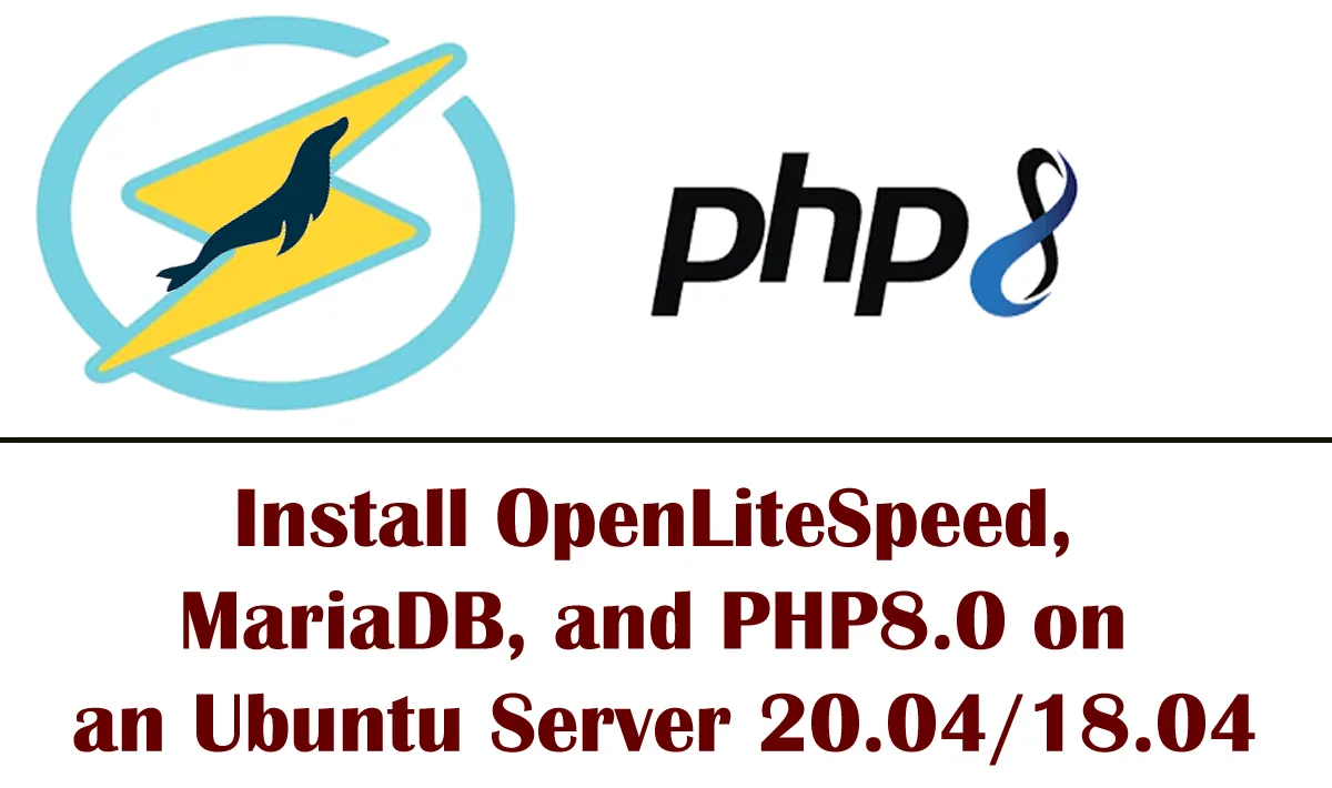 Install OpenLiteSpeed, MariaDB, and PHP8.0 on an Ubuntu Server 20.04/18.04
