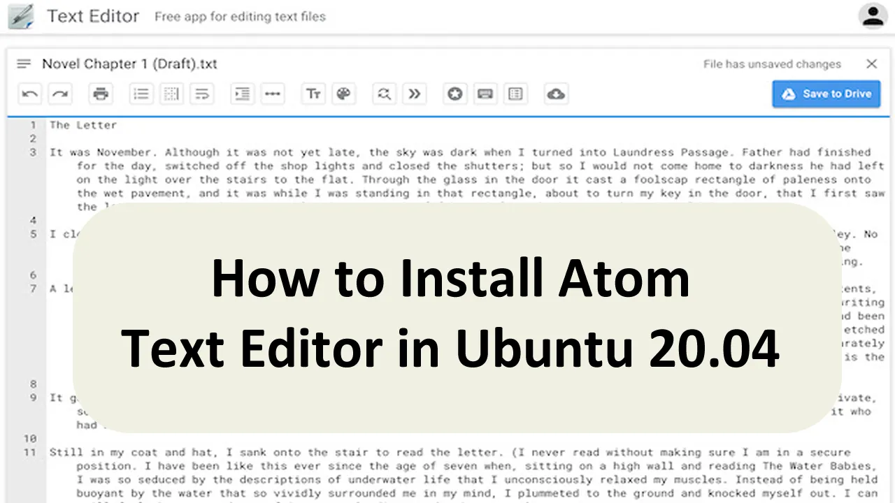 How to Install Atom Text Editor in Ubuntu 20.04 