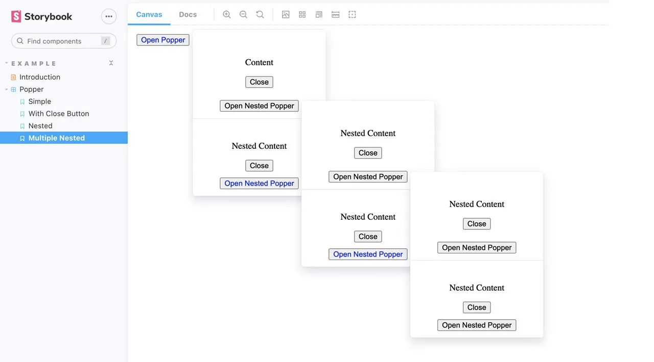 Nested & Auto-dismissable Layers In React