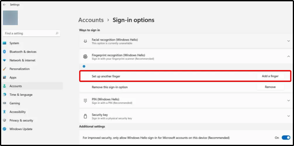 How To Make Fingerprint Sensor Work in Window 11?