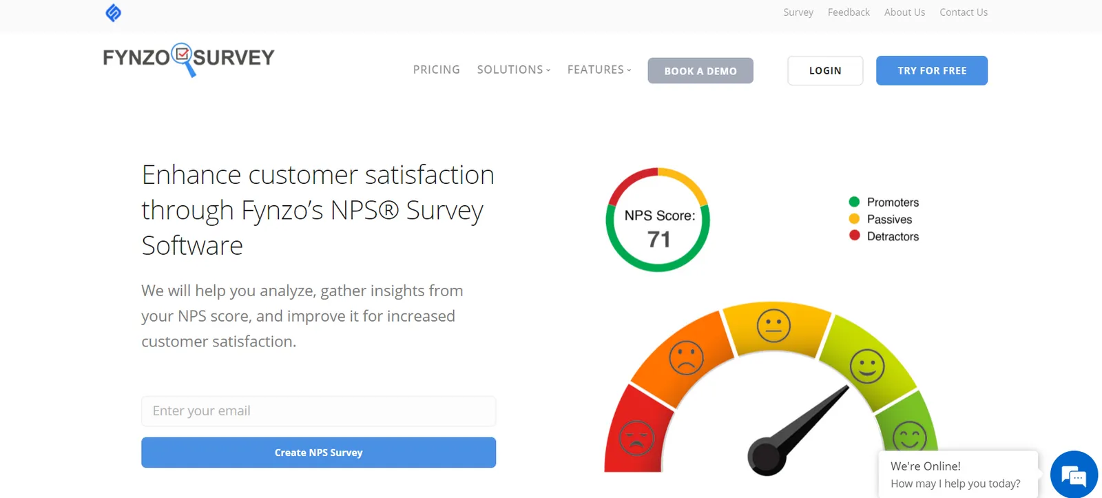 Net Promoter Score Software | Create NPS Surveys | Fynzo                    