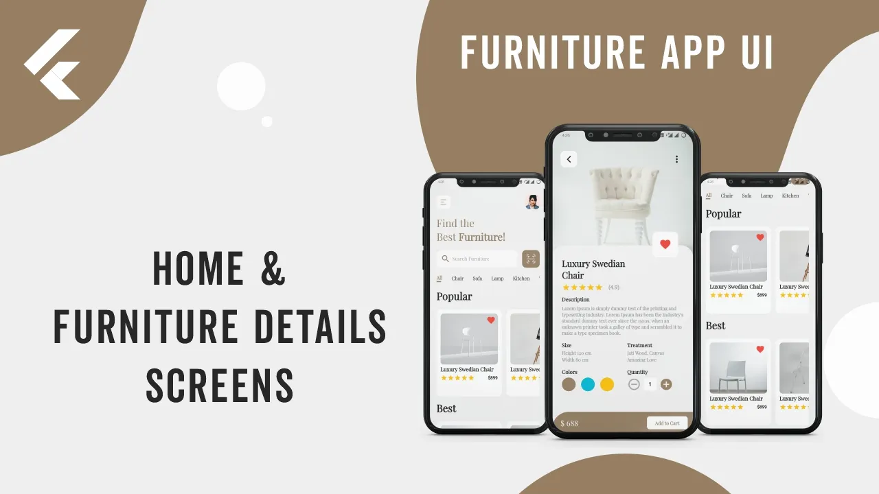 Flutter - Furniture Shop App UI