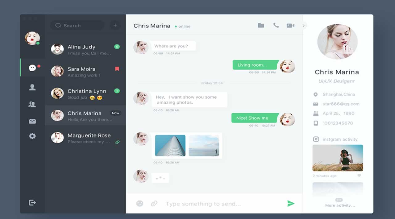 Building a Chat application using Flexbox