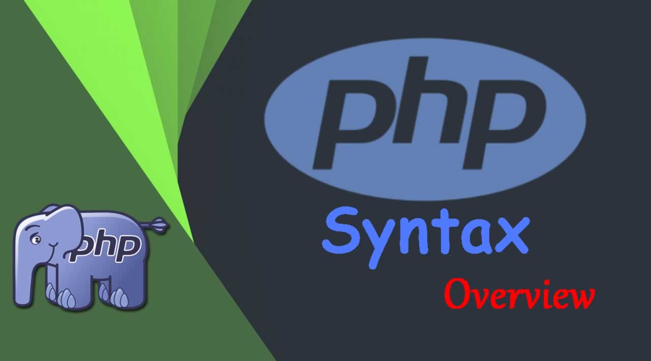 Syntax Overview In PHP